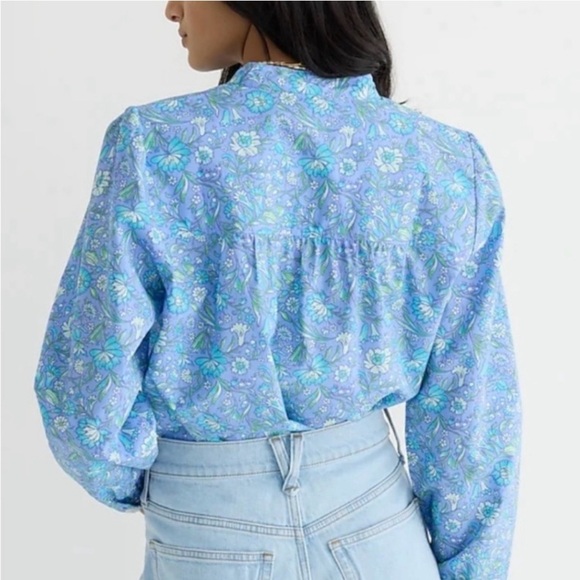 J. Crew FRESCO top in floral cotton poplin XL NWT - Picture 2 of 8
